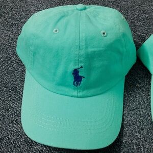 Mint Green Ralph Polo Cap chino ball twill cotton hat cap